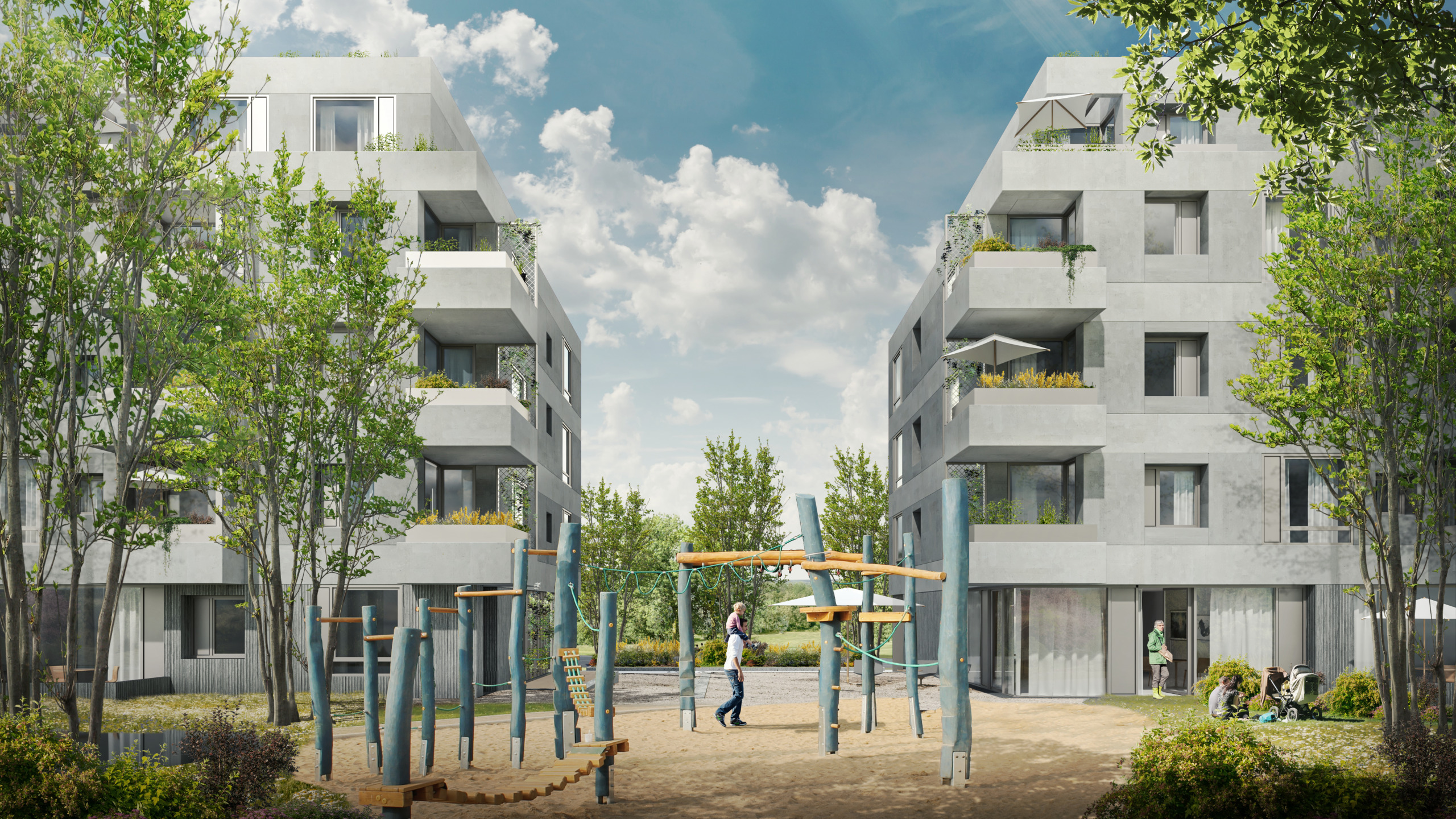 Architekturwettbewerb in Bochum in Massivbauweise