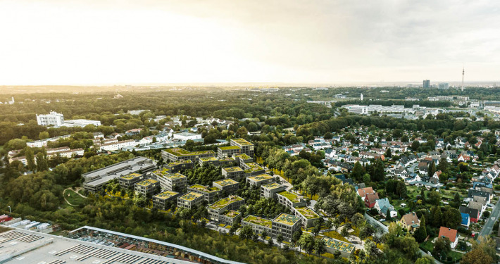 Städtebau Dortmund Zeche Crone Luftbild